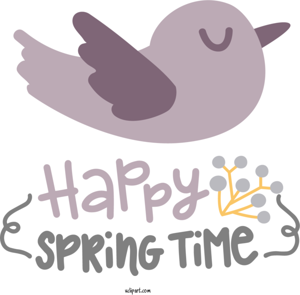 Free Nature Birds Design Logo For Spring Clipart Transparent Background