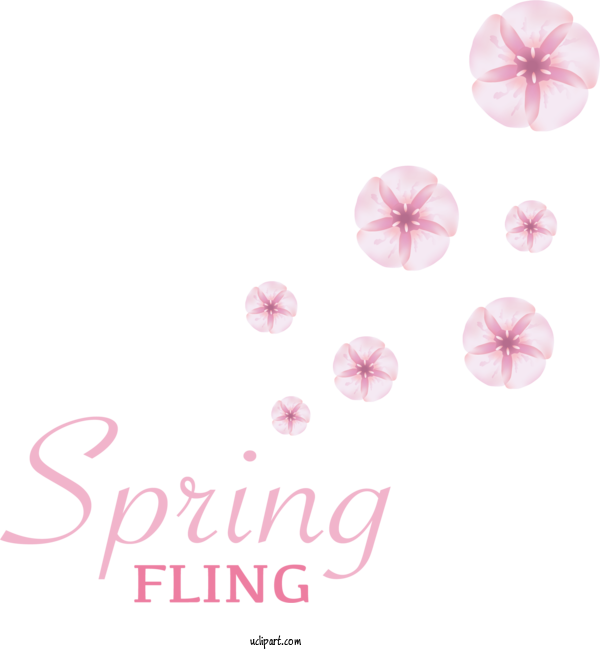 Free Nature Flower Jewellery Font For Spring Clipart Transparent Background