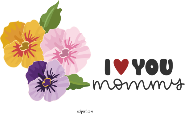 Free Holidays Floral Design Flower Design For Mothers Day Clipart Transparent Background