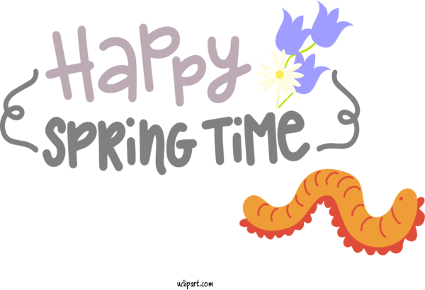Free Nature Cartoon Logo Line For Spring Clipart Transparent Background