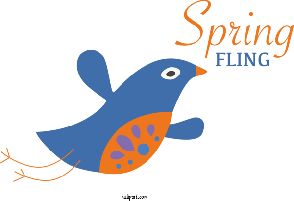 Free Nature Birds Logo Cartoon For Spring Clipart Transparent Background