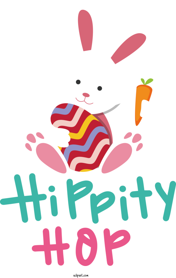 Free Holidays Easter Bunny Design Cartoon For Easter Clipart Transparent Background