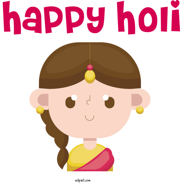 Free Holidays Human Face LON:0JJW For Holi Clipart Transparent Background
