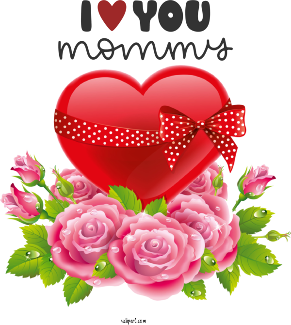 Free Holidays Valentine's Day Floral Design Heart For Mothers Day Clipart Transparent Background