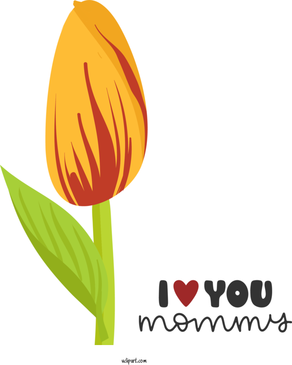 Free Holidays Flower Logo Tulip For Mothers Day Clipart Transparent Background