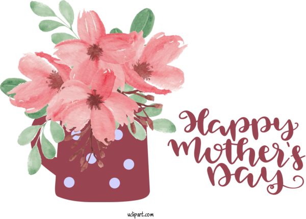 Free Holidays Design Floral Design Painting For Mothers Day Clipart Transparent Background