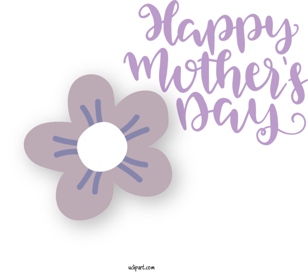 Free Holidays Flower Logo Font For Mothers Day Clipart Transparent Background