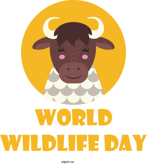 Free Holidays Cartoon Logo Humor For World Wildlife Day Clipart Transparent Background