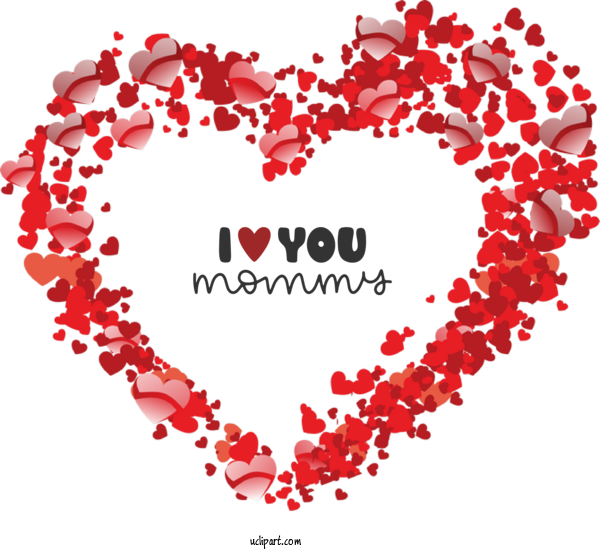 Free Holidays Valentine's Day Heart Floral Design For Mothers Day Clipart Transparent Background