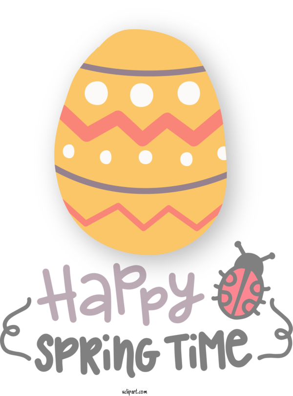 Free Nature Design Logo Easter Egg For Spring Clipart Transparent Background