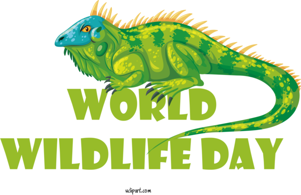 Free Holidays Iguanas Iguanas Dinosaur For World Wildlife Day Clipart Transparent Background