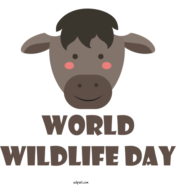 Free Holidays Logo Cartoon Goat For World Wildlife Day Clipart Transparent Background