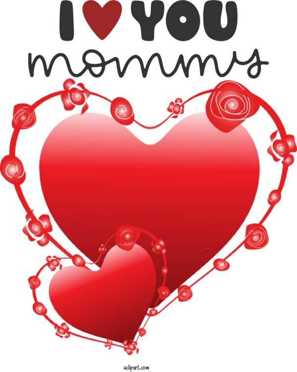 Free Holidays Heart Drawing Heart For Mothers Day Clipart Transparent Background