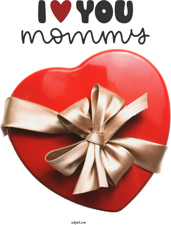 Free Holidays Valentine's Day Heart Greeting Card For Mothers Day Clipart Transparent Background
