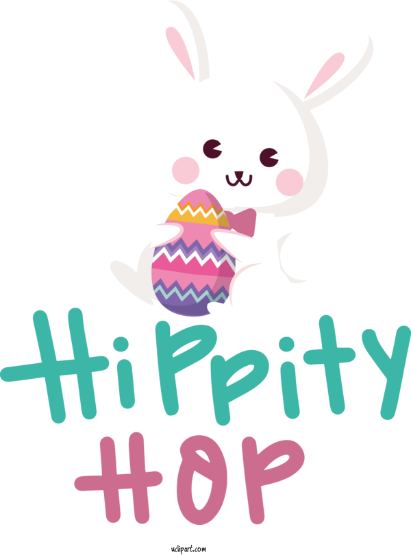Free Holidays Easter Bunny Design Easter Egg For Easter Clipart Transparent Background
