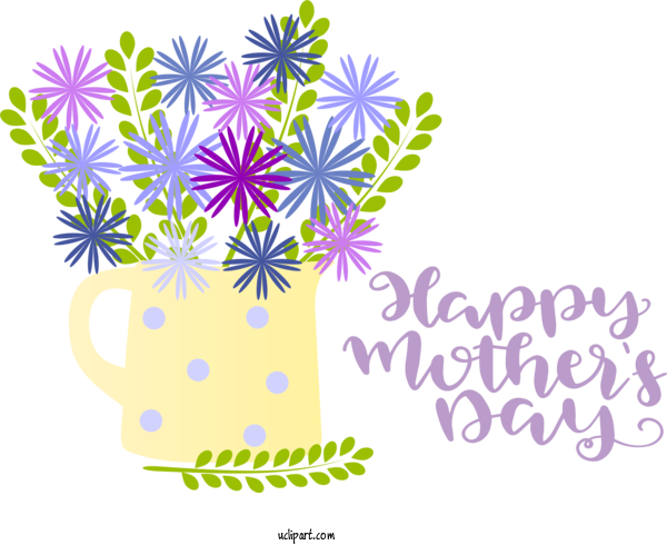 Free Holidays Floral Design Design Flower For Mothers Day Clipart Transparent Background