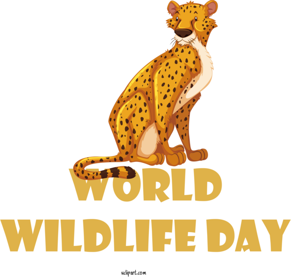 Free Holidays Royalty Free Cartoon Design For World Wildlife Day Clipart Transparent Background