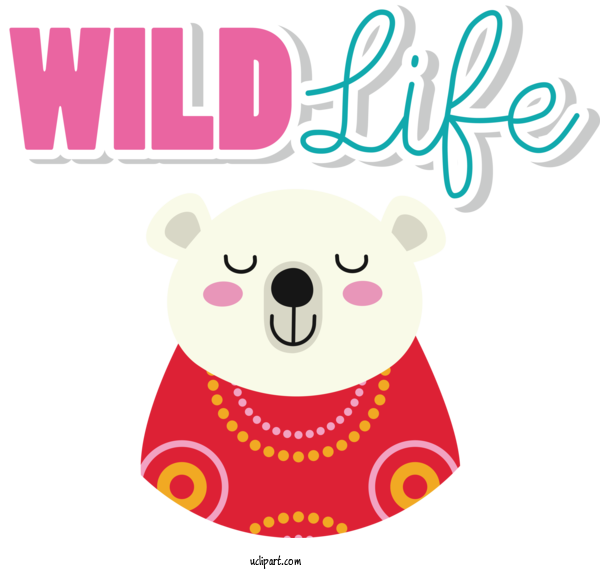 Free Holidays Teddy Bear Cartoon Pink M For World Wildlife Day Clipart Transparent Background
