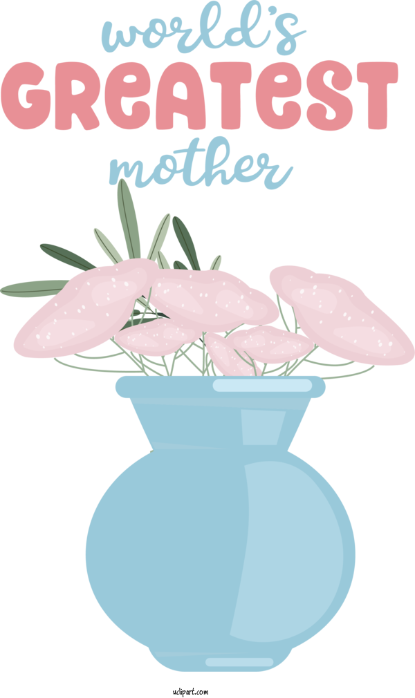 Free Holidays Design Flower Text For Mothers Day Clipart Transparent Background