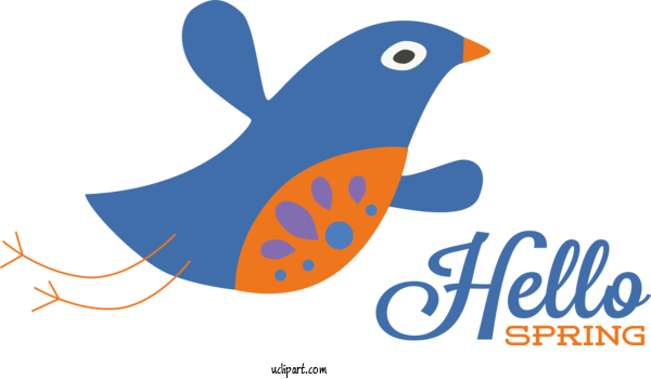 Free Nature Birds Logo Meter For Spring Clipart Transparent Background