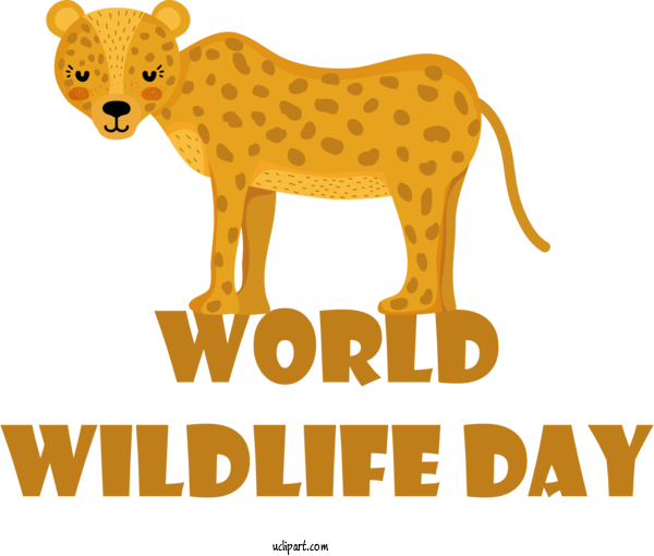 Free Holidays Lion Cat Like For World Wildlife Day Clipart Transparent Background