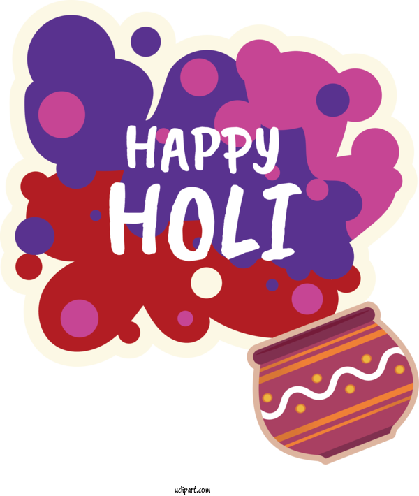 Free Holidays Logo Drawing Icon For Holi Clipart Transparent Background