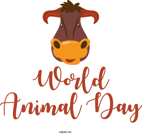 Free Holidays Logo Cartoon Line For World Animal Day Clipart Transparent Background