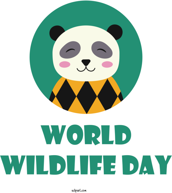 Free Holidays Design Cartoon Logo For World Wildlife Day Clipart Transparent Background