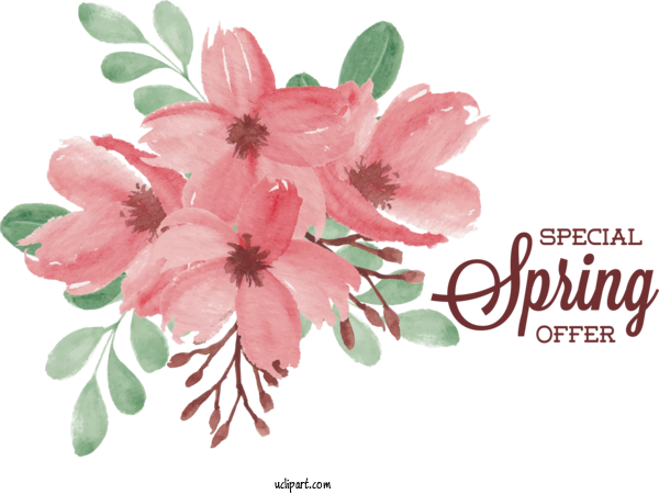 Free Nature Flower Floral Design Calendar For Spring Clipart Transparent Background