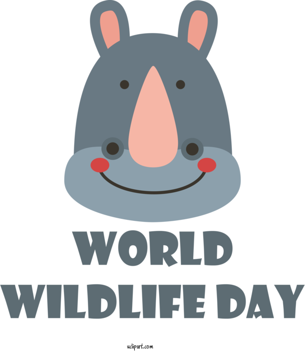 Free Holidays Muroids Rabbit Hares For World Wildlife Day Clipart Transparent Background