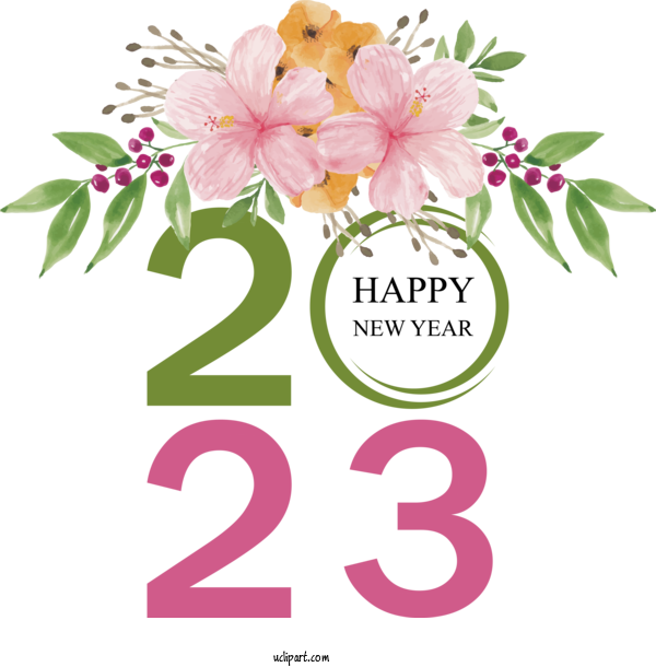 Free Holidays 2023 NEW YEAR Calendar Julian Calendar For New Year 2023 Clipart Transparent Background