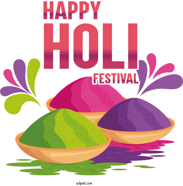 Free Holidays Holi Pongal Festival For Holi Clipart Transparent Background