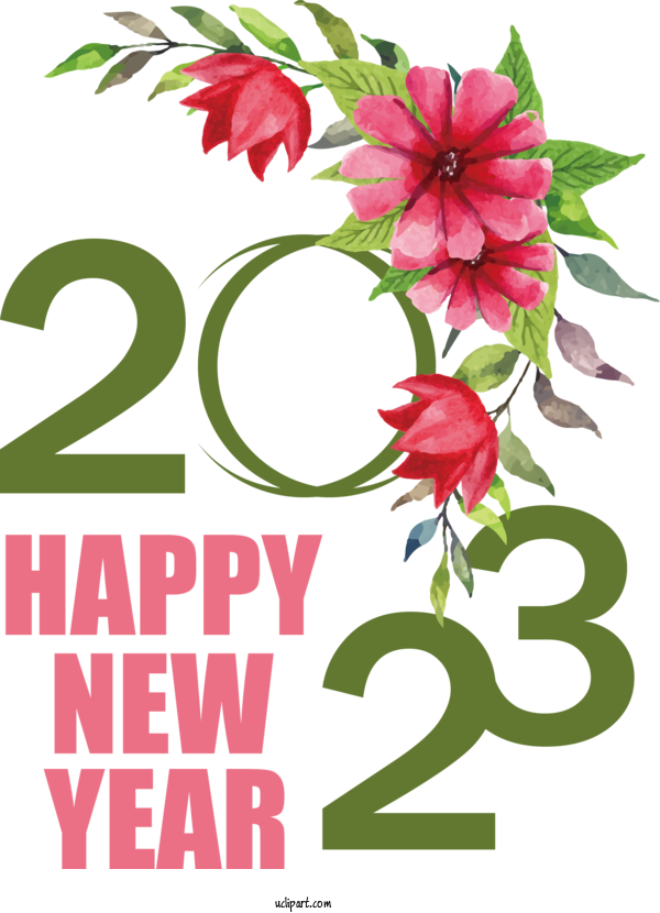 Free Holidays Royalty Free Design Vector For New Year 2023 Clipart Transparent Background