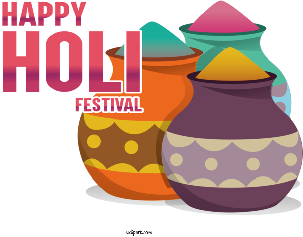 Free Holidays Holi Festival Rangwali Holi For Holi Clipart Transparent Background