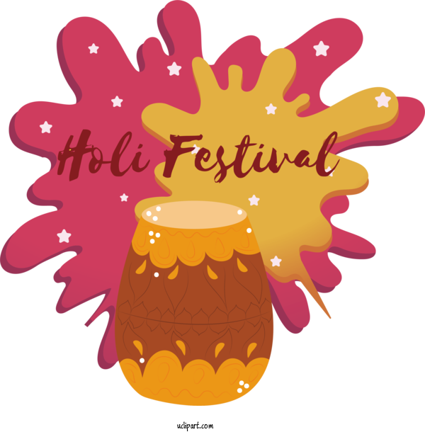 Free Holidays Floral Design Flower Design For Holi Clipart Transparent Background