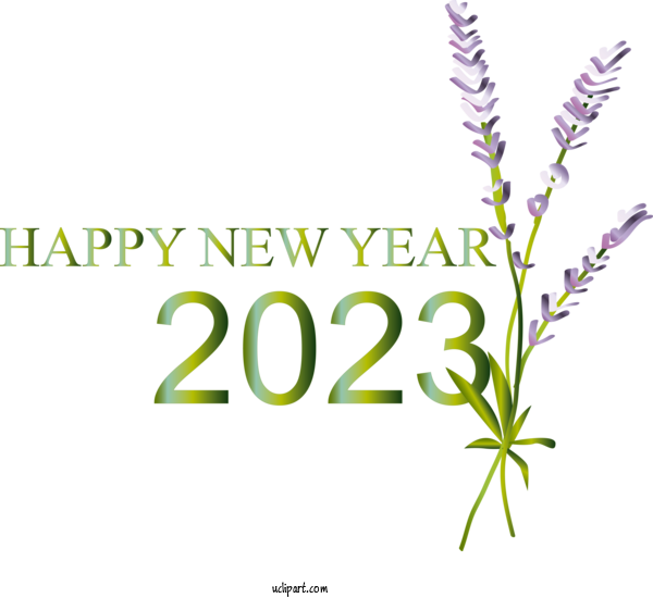 Free Holidays New Deal Travel Leaf Plant Stem For New Year 2023 Clipart Transparent Background