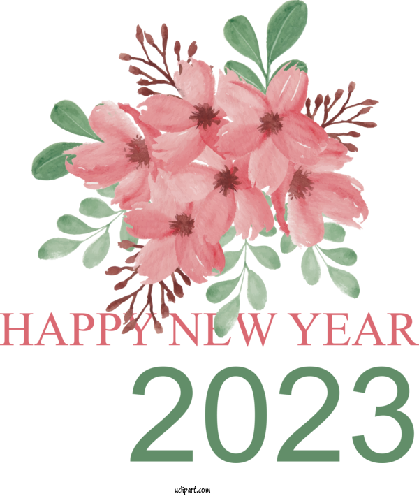 Free Holidays New Year Greeting Card Holiday For New Year 2023 Clipart Transparent Background