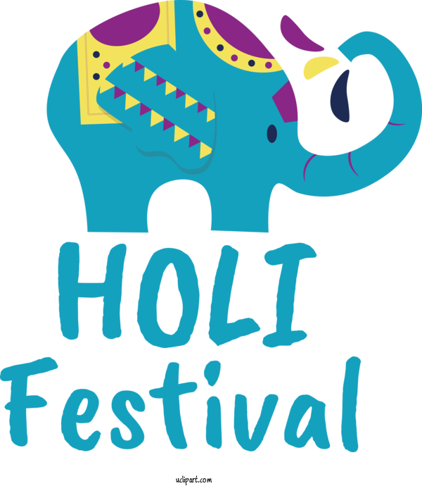 Free Holidays Design Logo Human For Holi Clipart Transparent Background