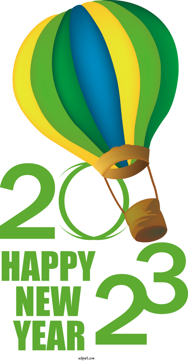 Free Holidays Design Logo Human For New Year 2023 Clipart Transparent Background