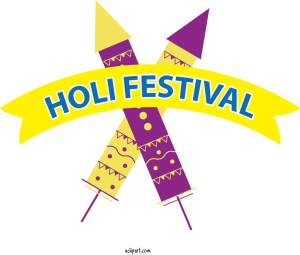 Free Holidays Logo Design Line For Holi Clipart Transparent Background