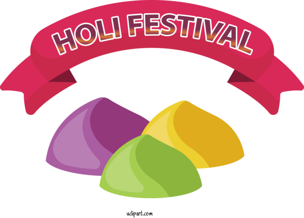 Free Holidays Logo Design Headgear For Holi Clipart Transparent Background