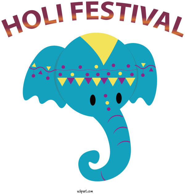 Free Holidays Holi Birthday Festival For Holi Clipart Transparent Background
