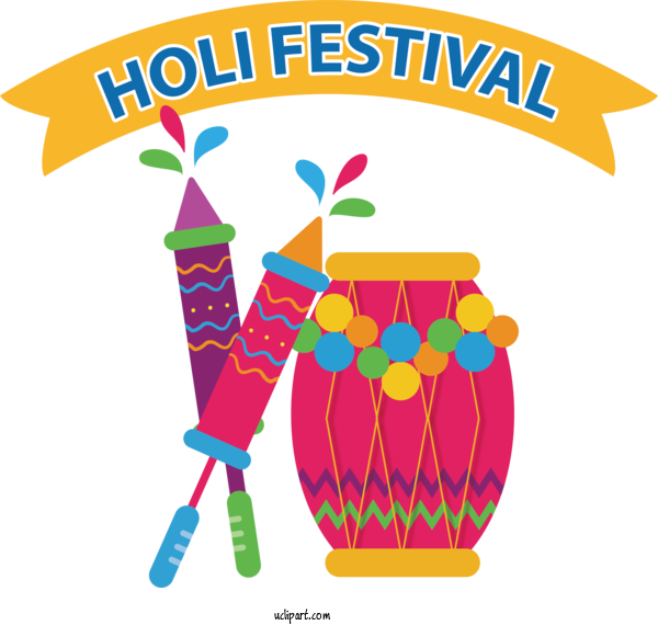 Free Holidays Holi Pongal Rangwali Holi For Holi Clipart Transparent Background