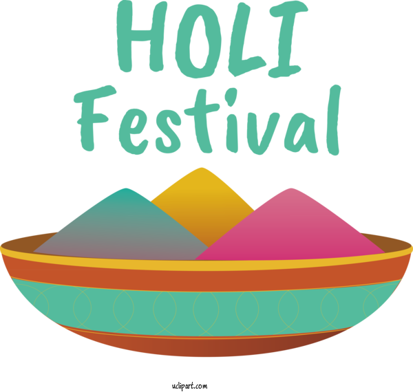 Free Holidays Design Line Text For Holi Clipart Transparent Background