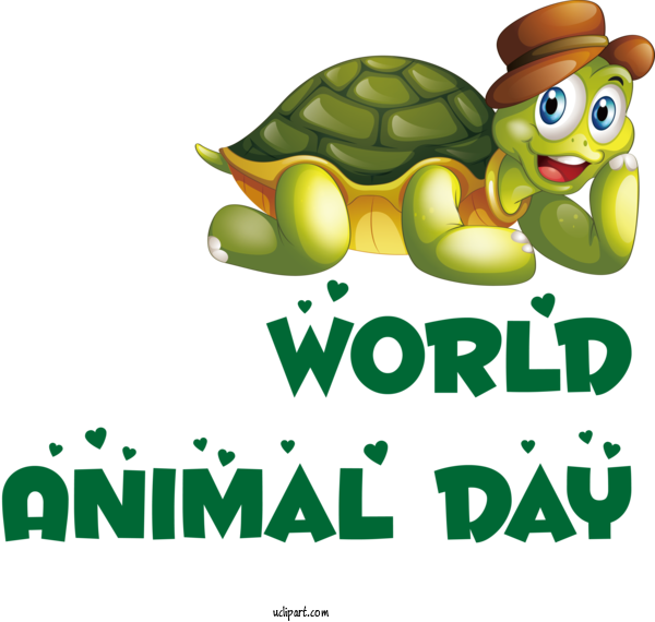 Free Holidays Tortoise Reptiles Turtles For World Animal Day Clipart Transparent Background