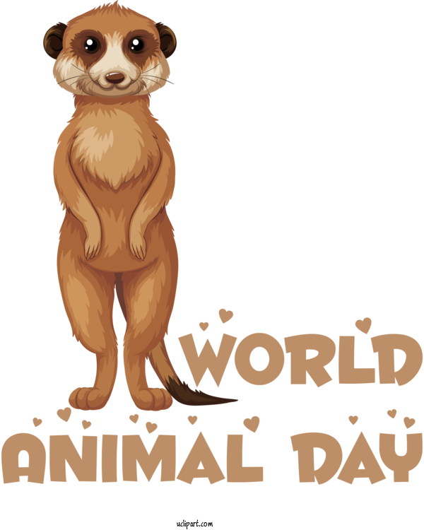 Free Holidays Dog Snout Puppy For World Animal Day Clipart Transparent Background