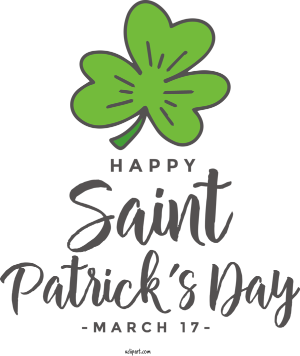 Free Holidays Flower Logo Line For Saint Patricks Day Clipart Transparent Background