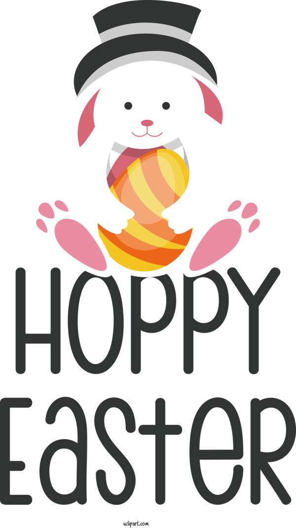 Free Holidays Human Line Text For Easter Clipart Transparent Background