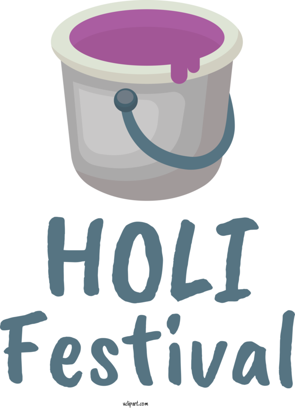 Free Holidays Logo Design Purple For Holi Clipart Transparent Background