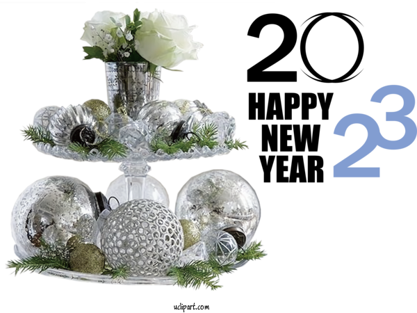 Free Holidays Flower Centrepiece Floral Design For New Year 2023 Clipart Transparent Background